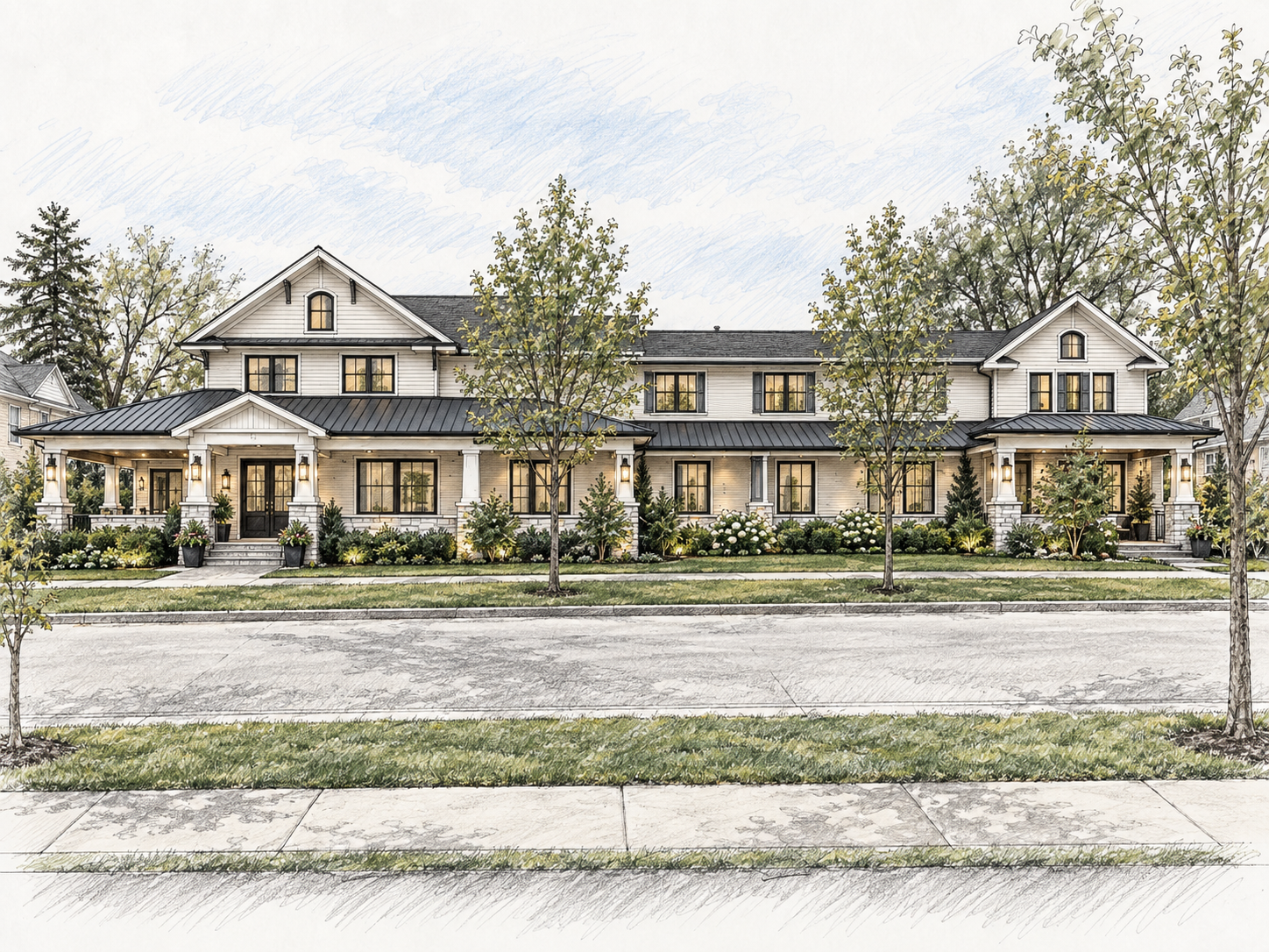 Front concept rendering · Proposed location: 2440 Bowser Avenue, Fort Wayne.